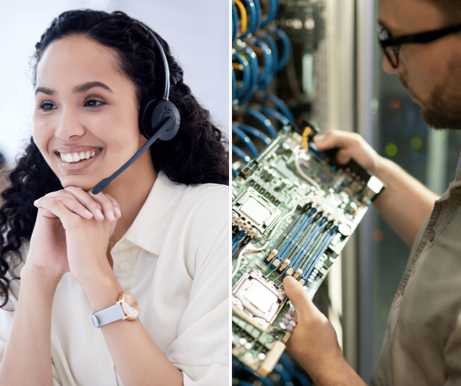 help desk vs. IT support